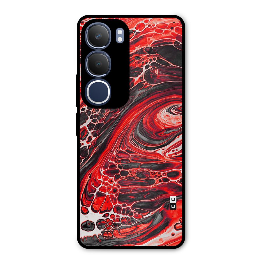 Abstract Pattern Gradient Marbled Metal Back Case for Vivo Y29