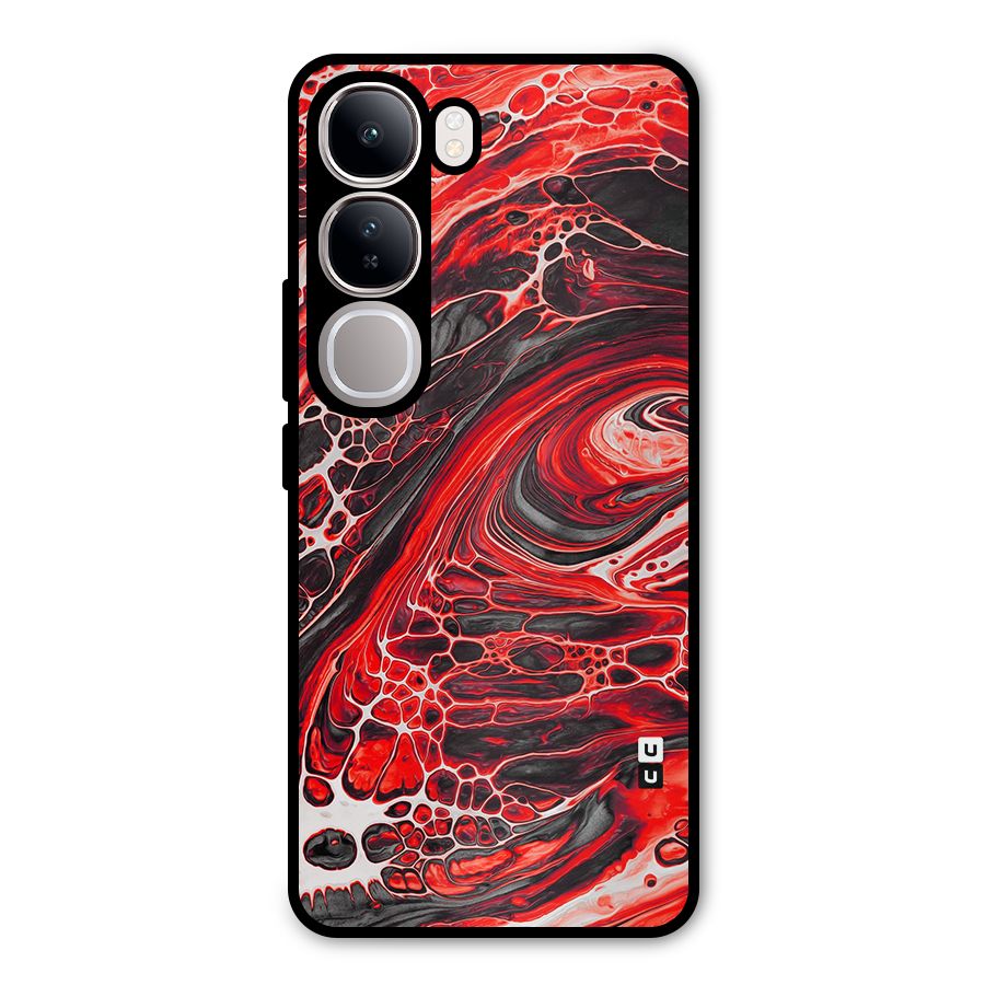 Abstract Pattern Gradient Marbled Metal Back Case for Vivo Y300