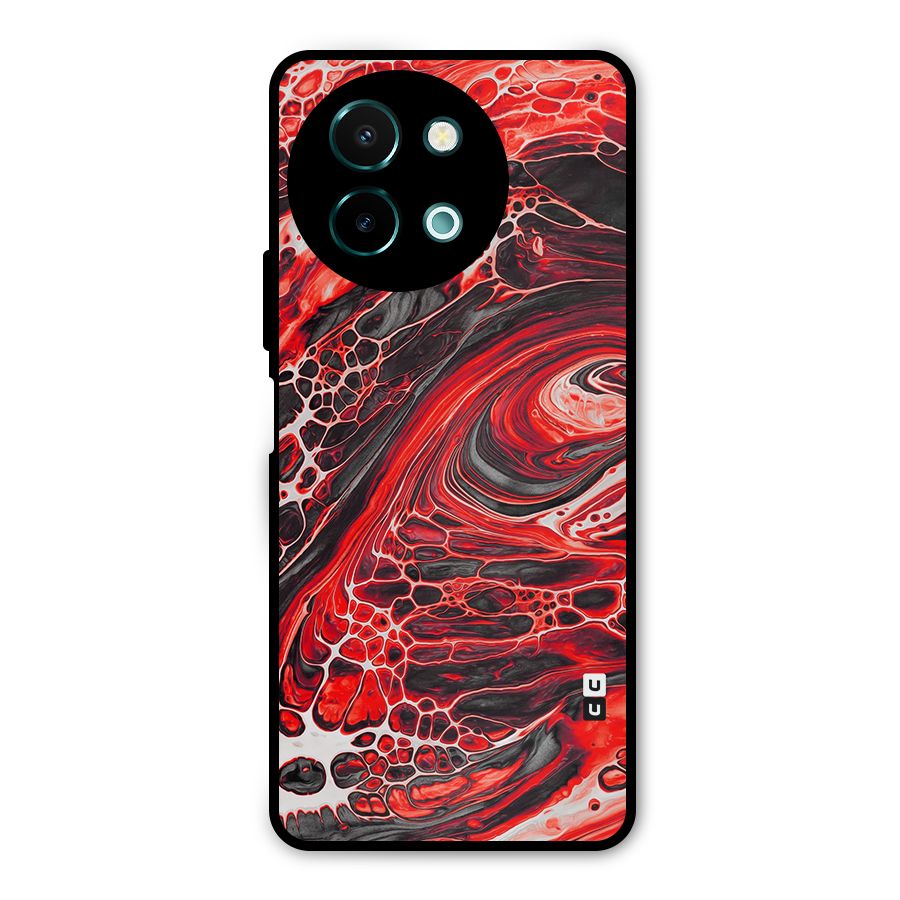 Abstract Pattern Gradient Marbled Metal Back Case for Vivo Y58