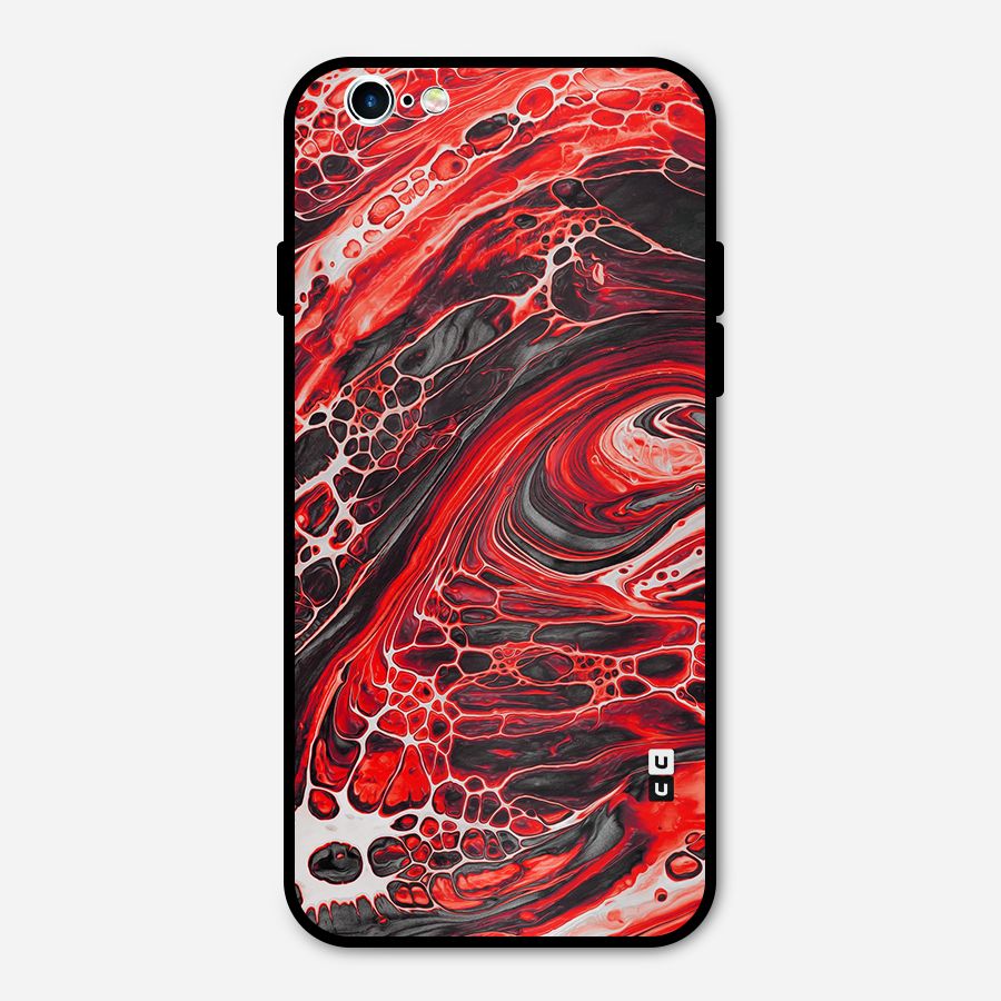 Abstract Pattern Gradient Marbled Metal Back Case for iPhone 6 6s