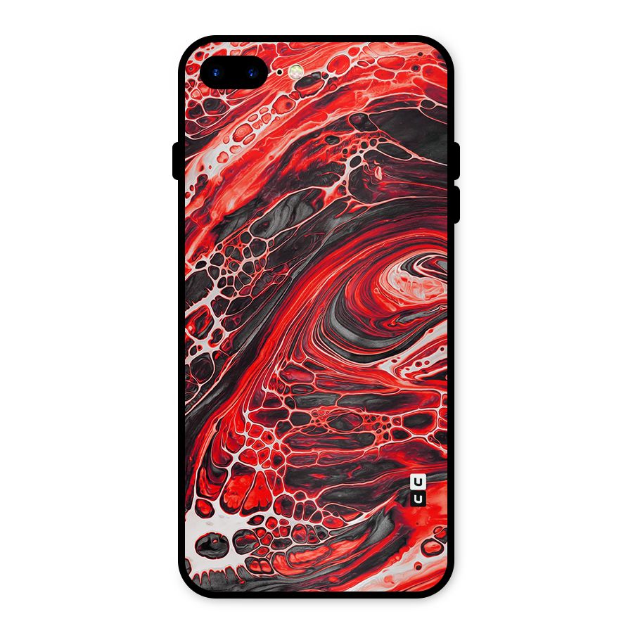 Abstract Pattern Gradient Marbled Metal Back Case for iPhone 7 Plus