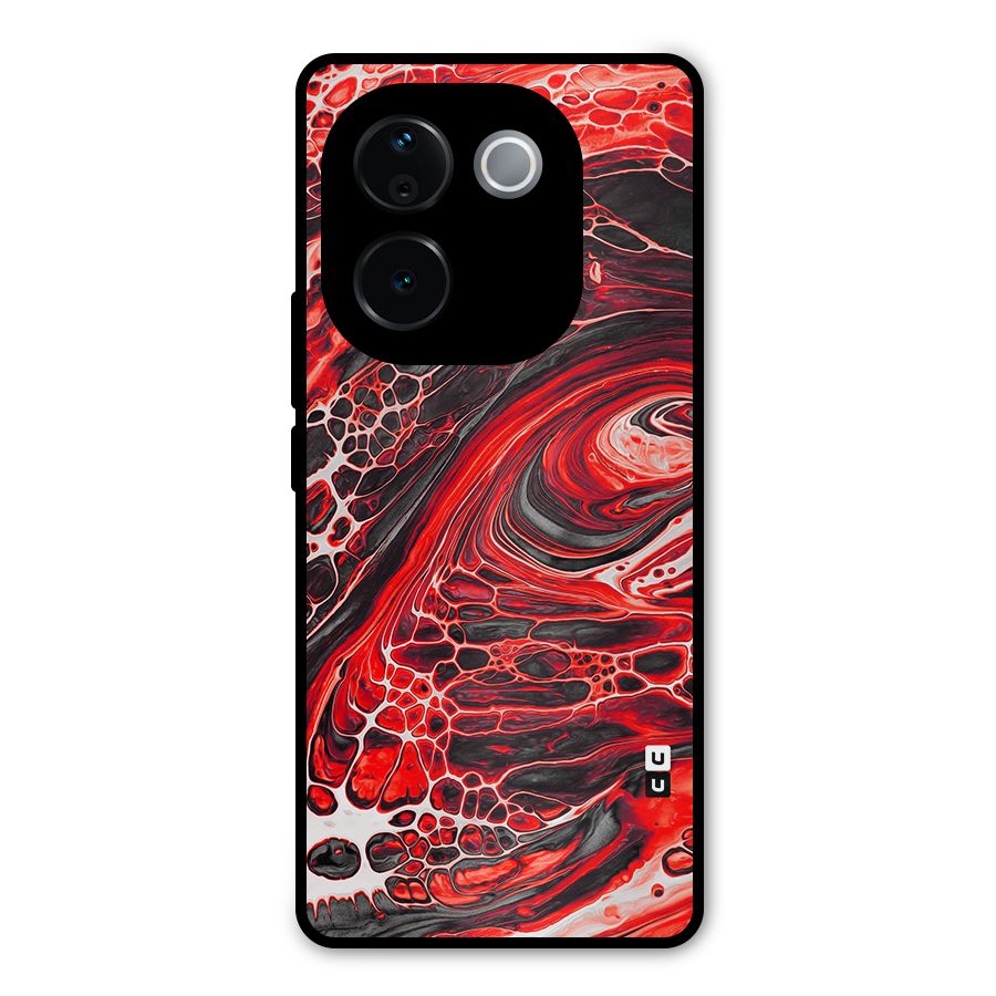 Abstract Pattern Gradient Marbled Metal Back Case for iQOO Z9s Pro