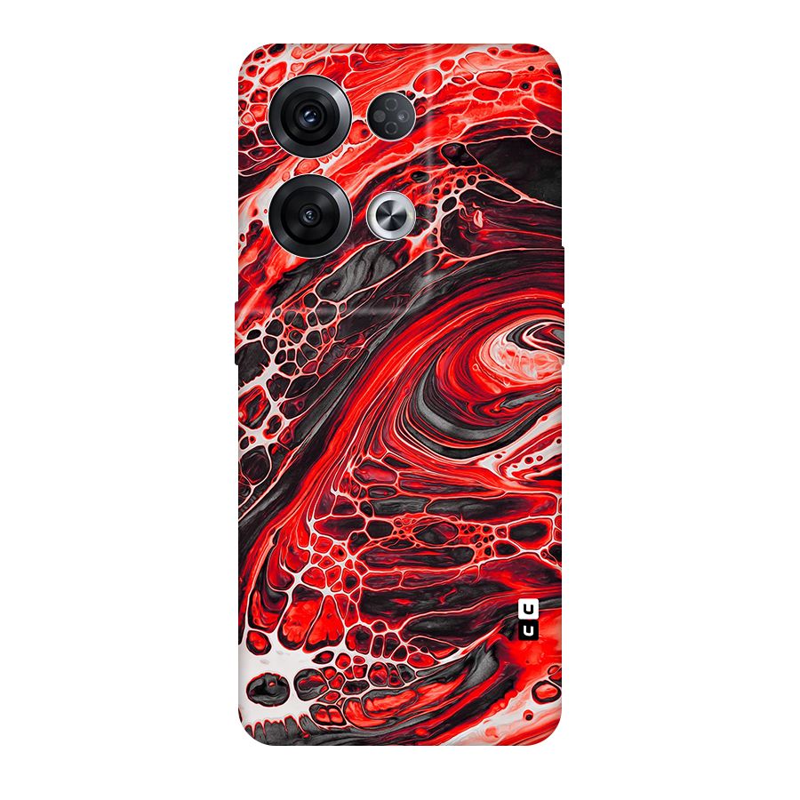 Abstract Pattern Gradient Marbled Original Polycarbonate Back Case for Oppo Reno8 Pro 5G