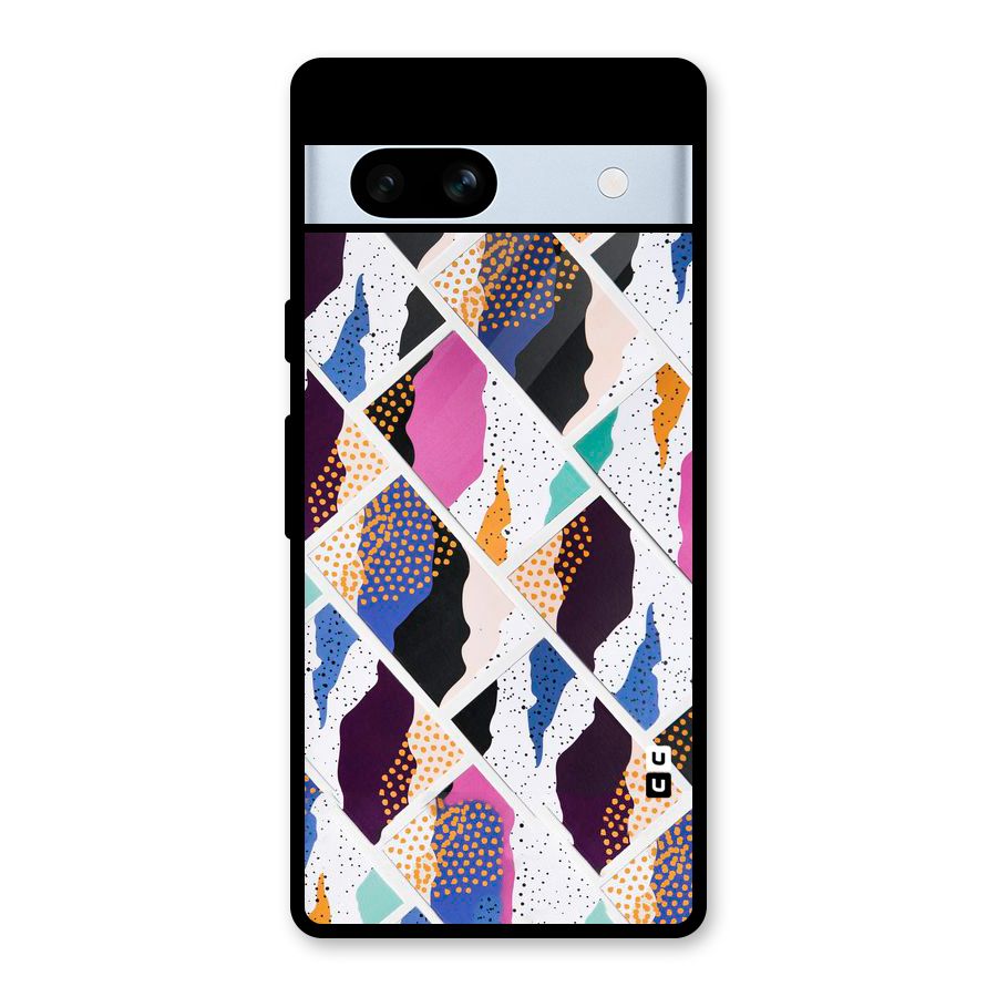 Abstract Polka Glass Back Case for Google Pixel 7a