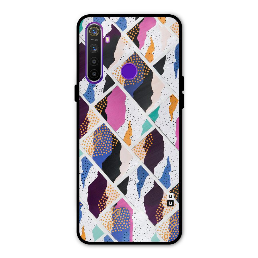 Abstract Polka Glass Back Case for Realme 5s