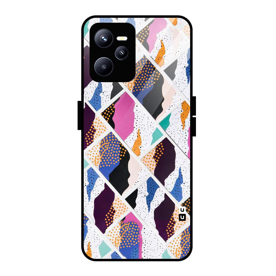 Abstract Polka Glass Back Case for Realme C35