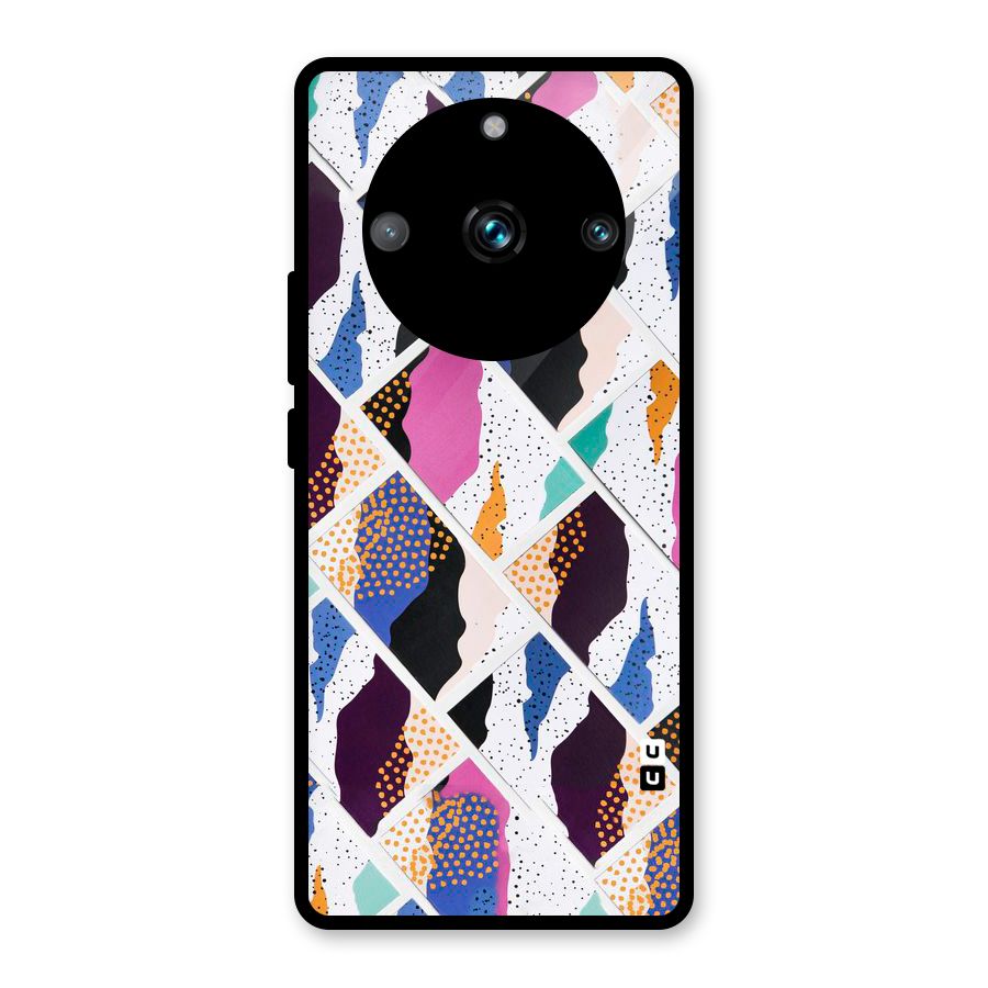Abstract Polka Glass Back Case for Realme Narzo 60 Pro