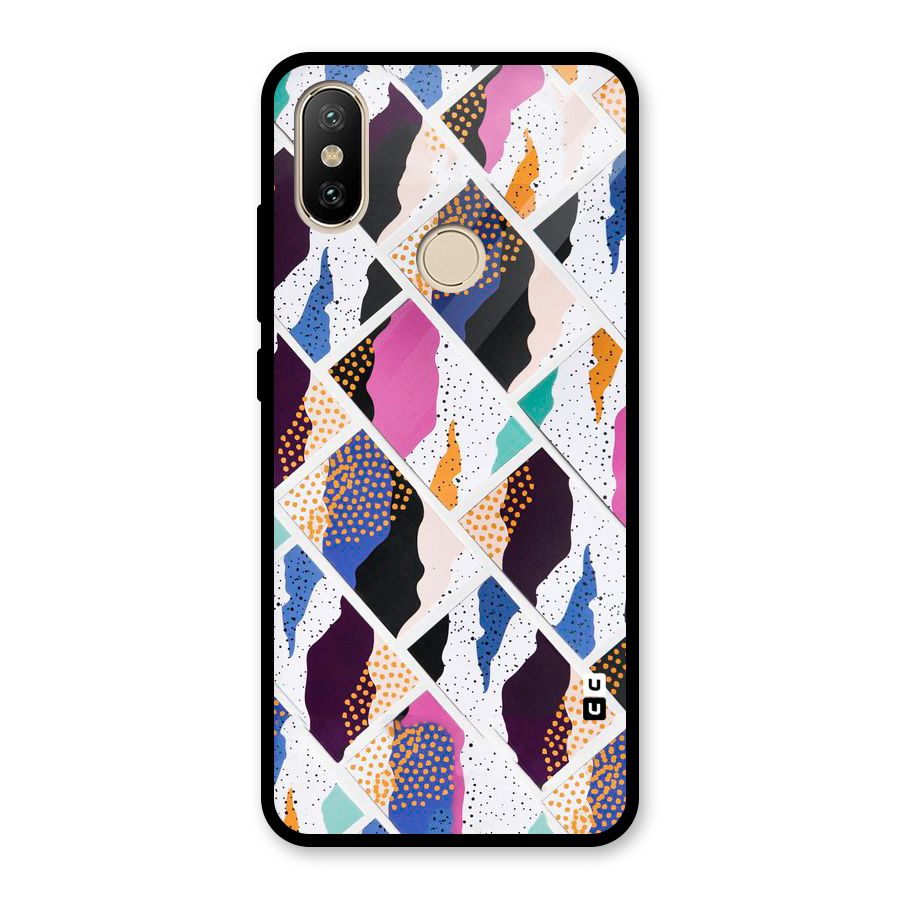 Abstract Polka Glass Back Case for Redmi A2