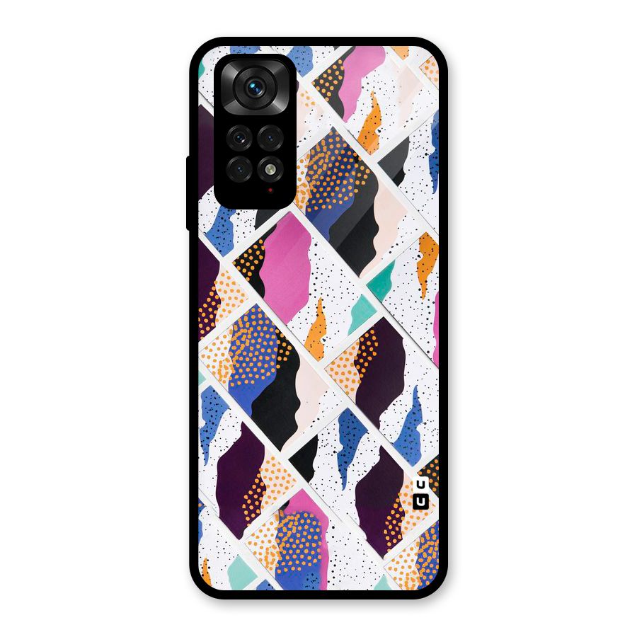 Abstract Polka Glass Back Case for Redmi Note 11S