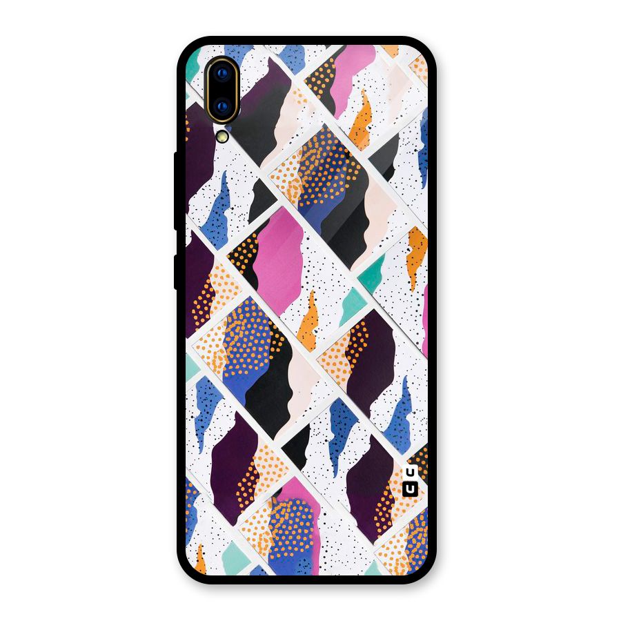 Abstract Polka Glass Back Case for Vivo V11 Pro