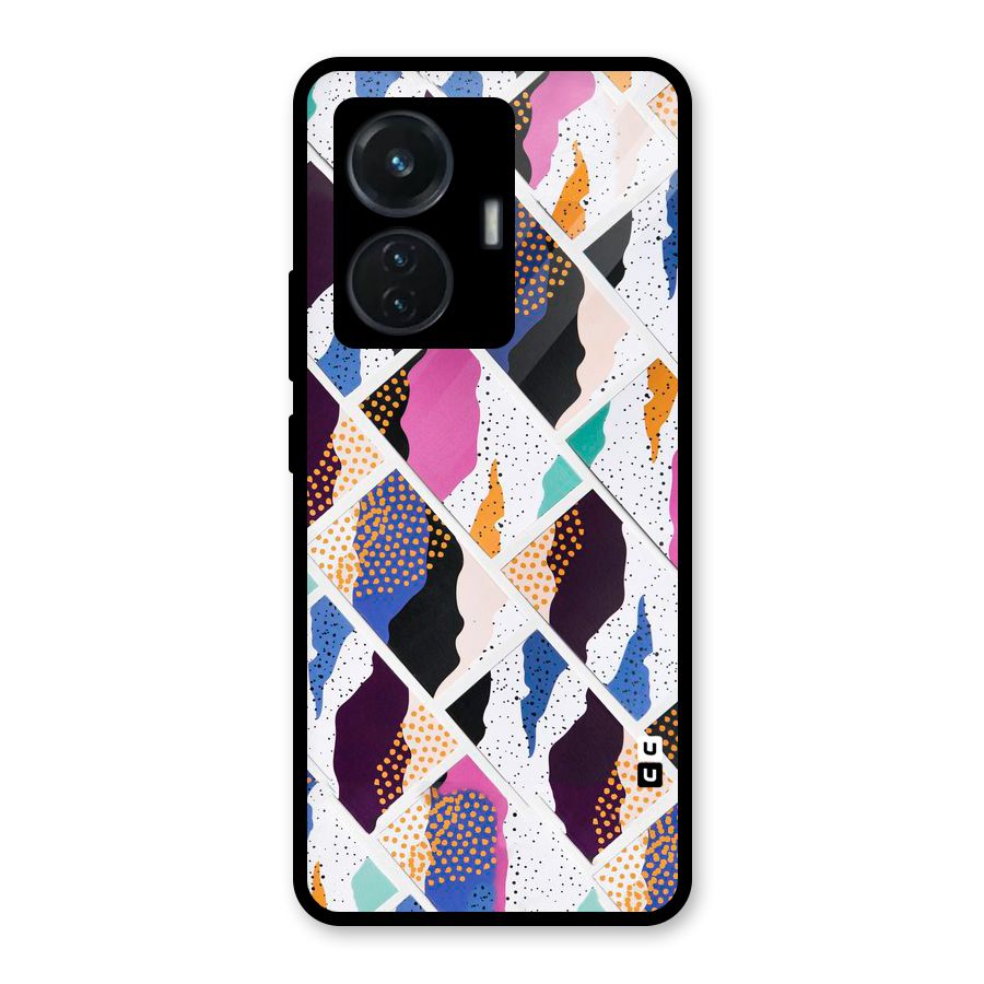 Abstract Polka Glass Back Case for iQOO Z6 44W