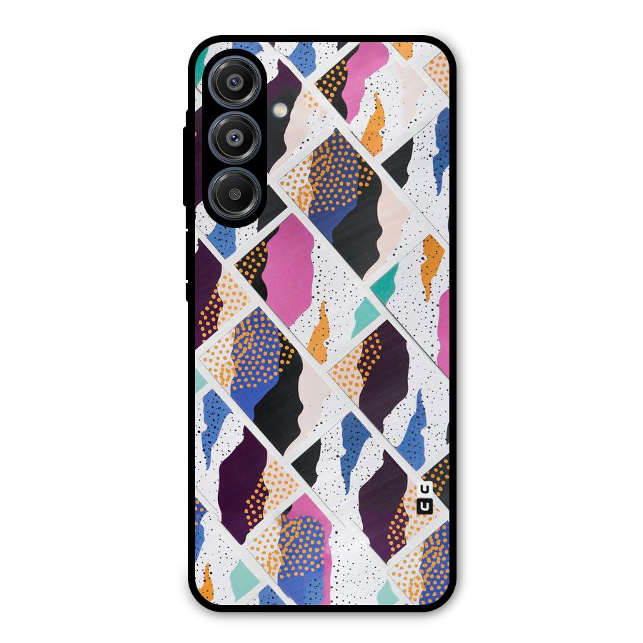 Abstract Polka Metal Back Case for Galaxy A16 5G