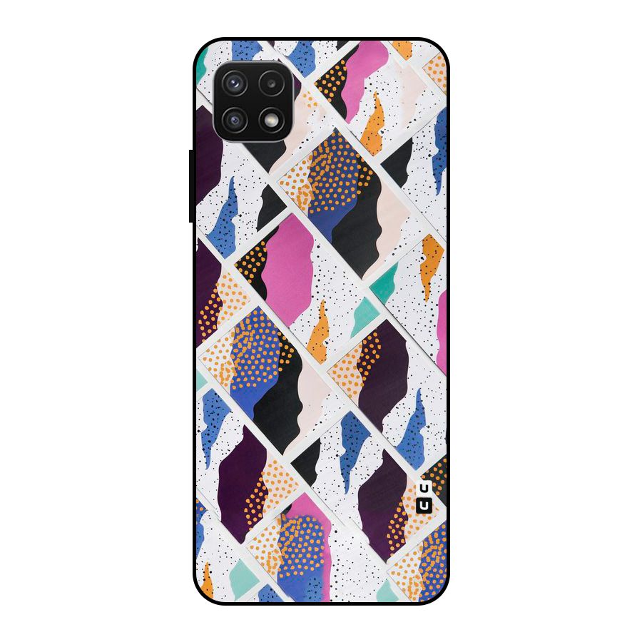 Abstract Polka Metal Back Case for Galaxy A22 5G