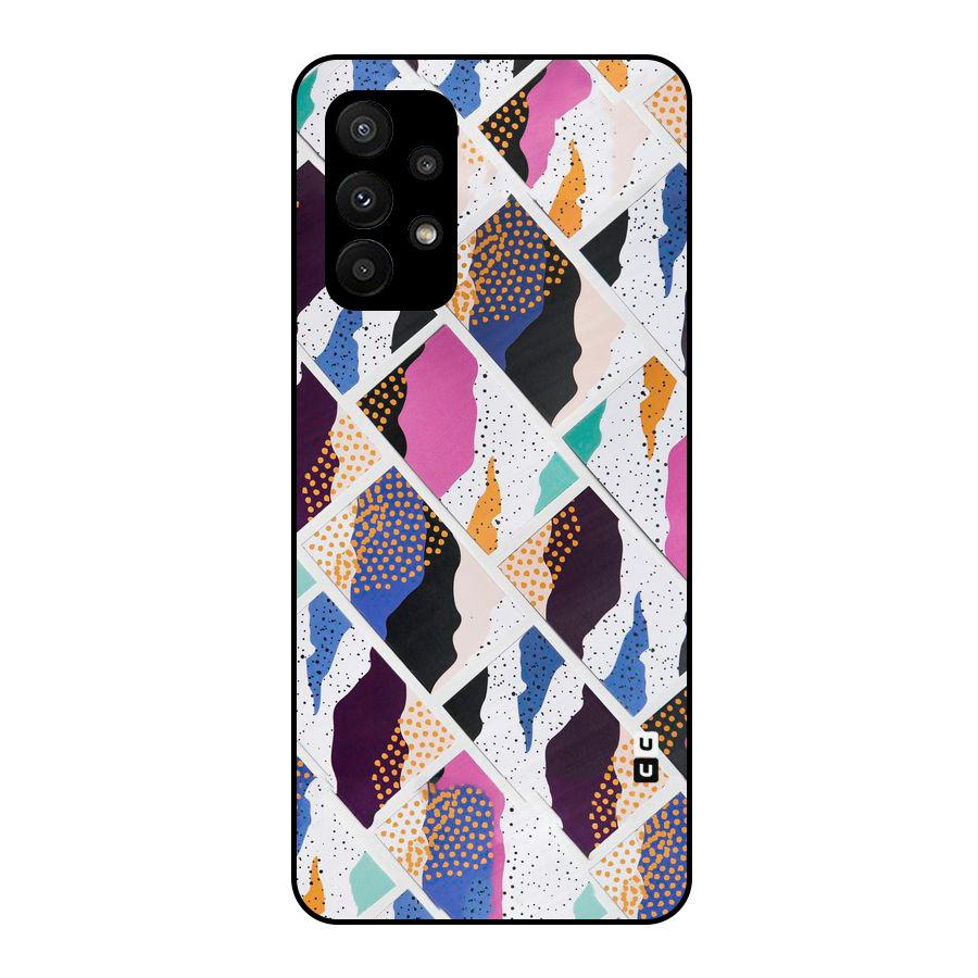 Abstract Polka Metal Back Case for Galaxy A23