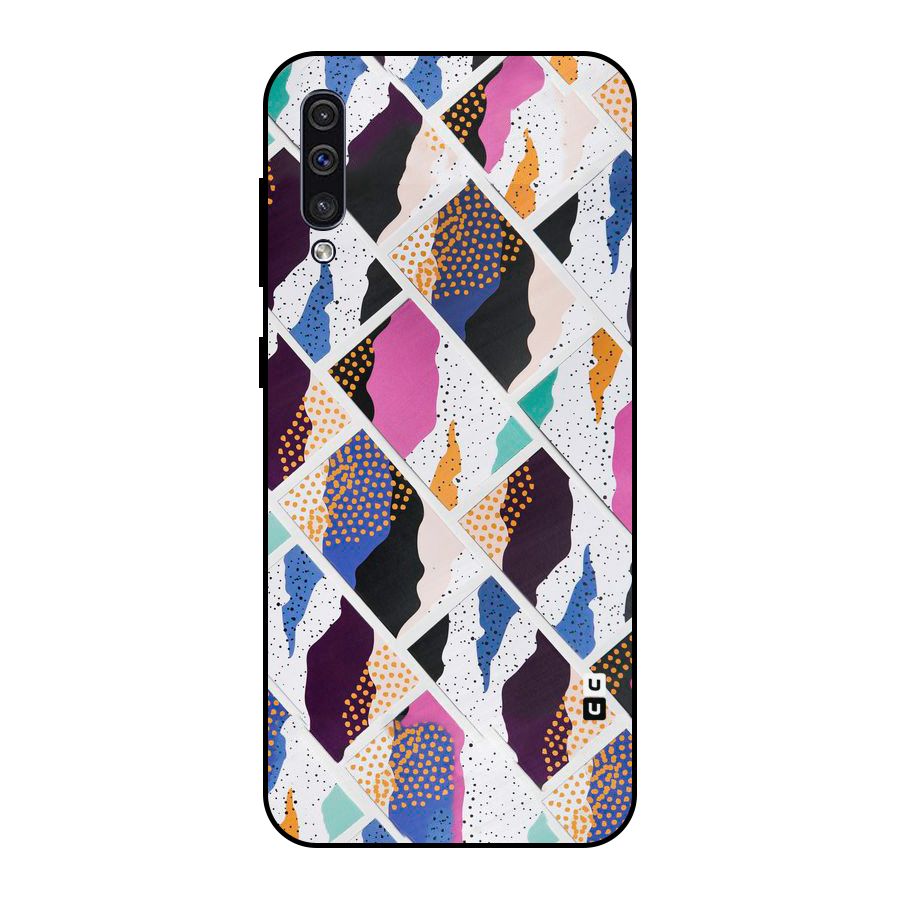 Abstract Polka Metal Back Case for Galaxy A30s