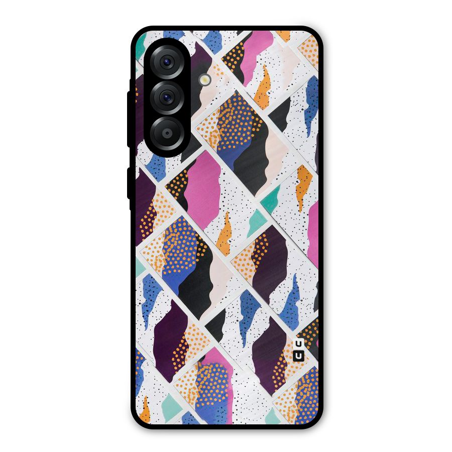Abstract Polka Metal Back Case for Galaxy A36