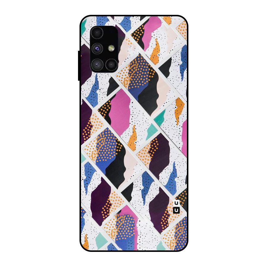 Abstract Polka Metal Back Case for Galaxy M51