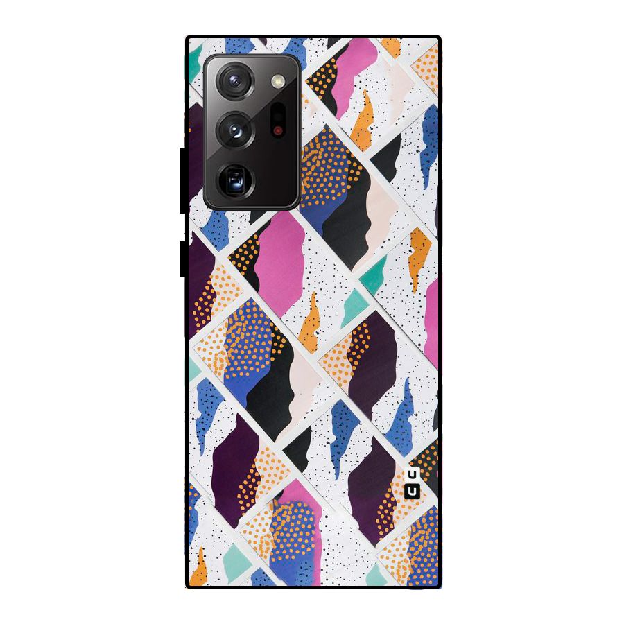 Abstract Polka Metal Back Case for Galaxy Note 20 Ultra