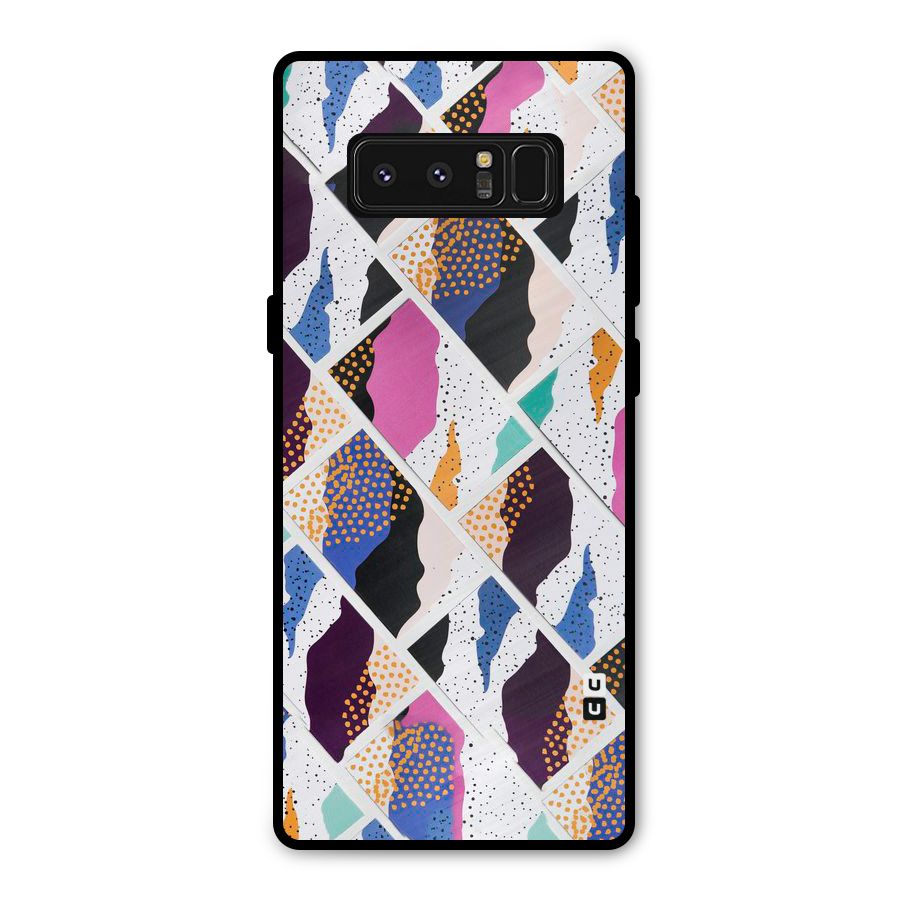 Abstract Polka Metal Back Case for Galaxy Note 8