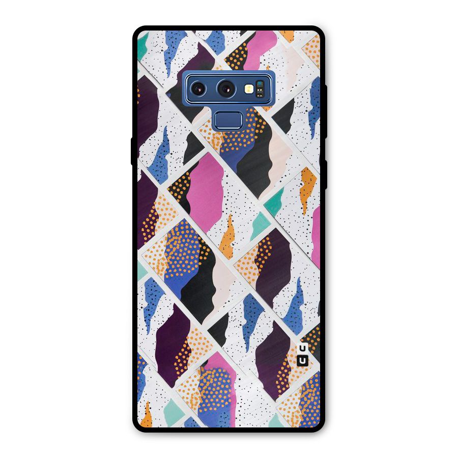 Abstract Polka Metal Back Case for Galaxy Note 9