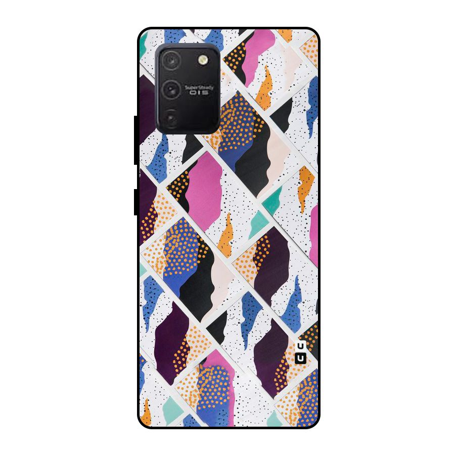 Abstract Polka Metal Back Case for Galaxy S10 Lite