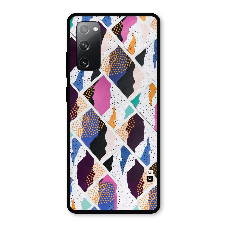 Abstract Polka Metal Back Case for Galaxy S20 FE 5G