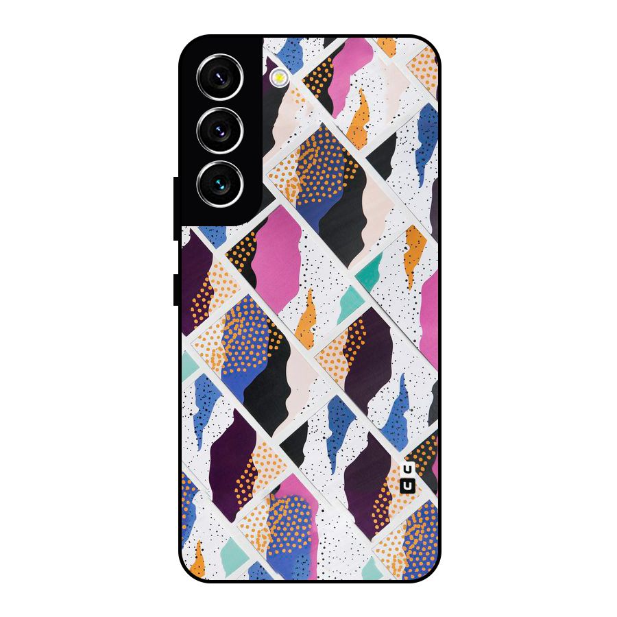 Abstract Polka Metal Back Case for Galaxy S22 5G
