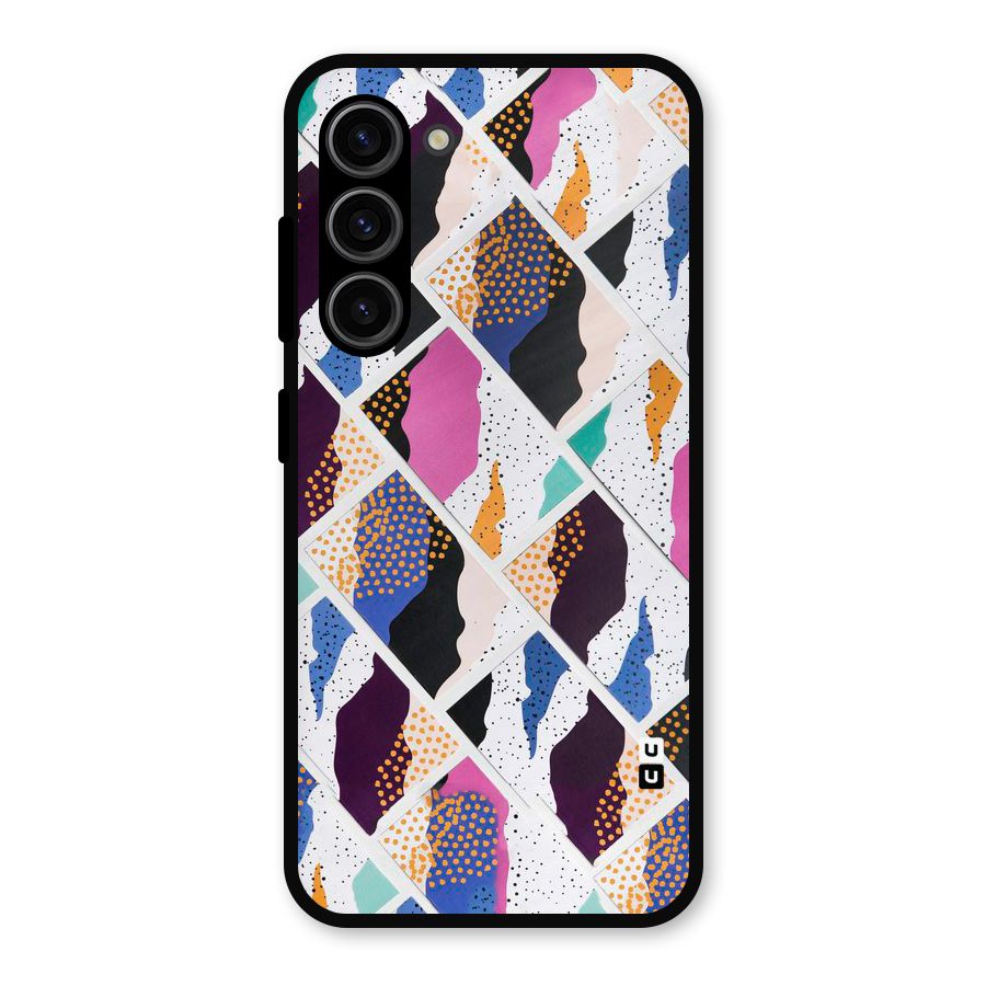 Abstract Polka Metal Back Case for Galaxy S23
