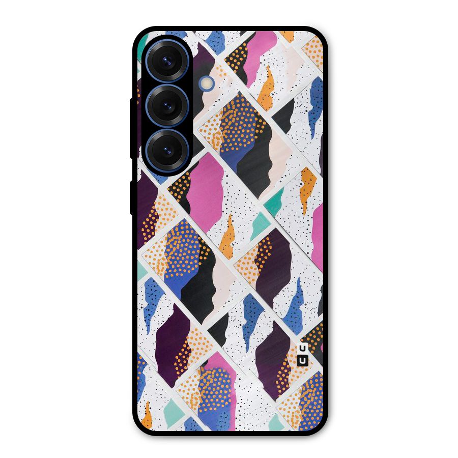 Abstract Polka Metal Back Case for Galaxy S25