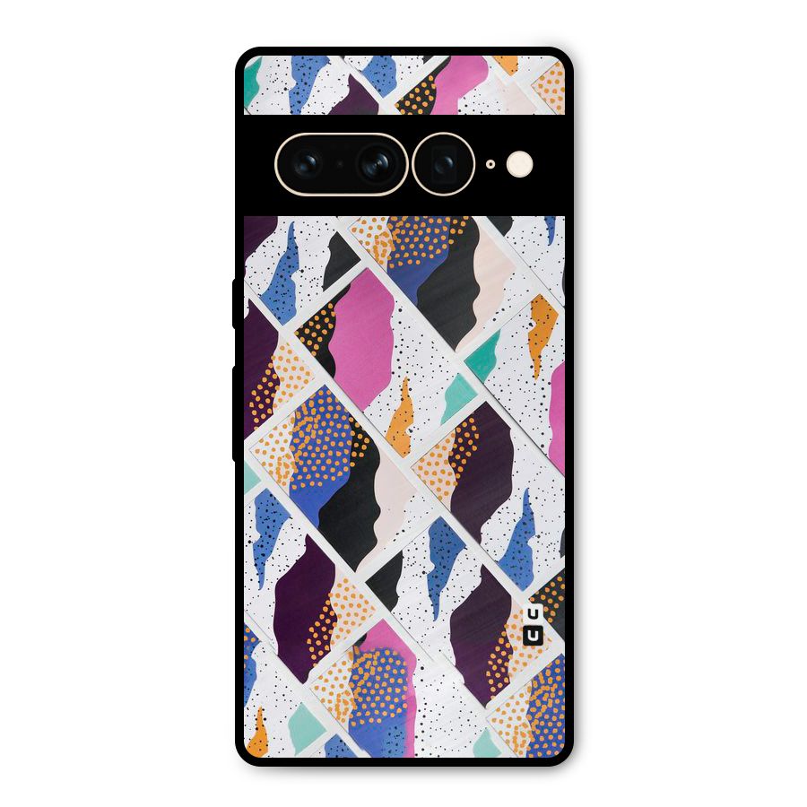 Abstract Polka Metal Back Case for Google Pixel 7 Pro