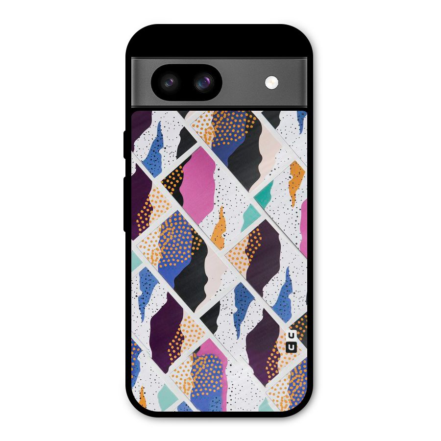 Abstract Polka Metal Back Case for Google Pixel 8a