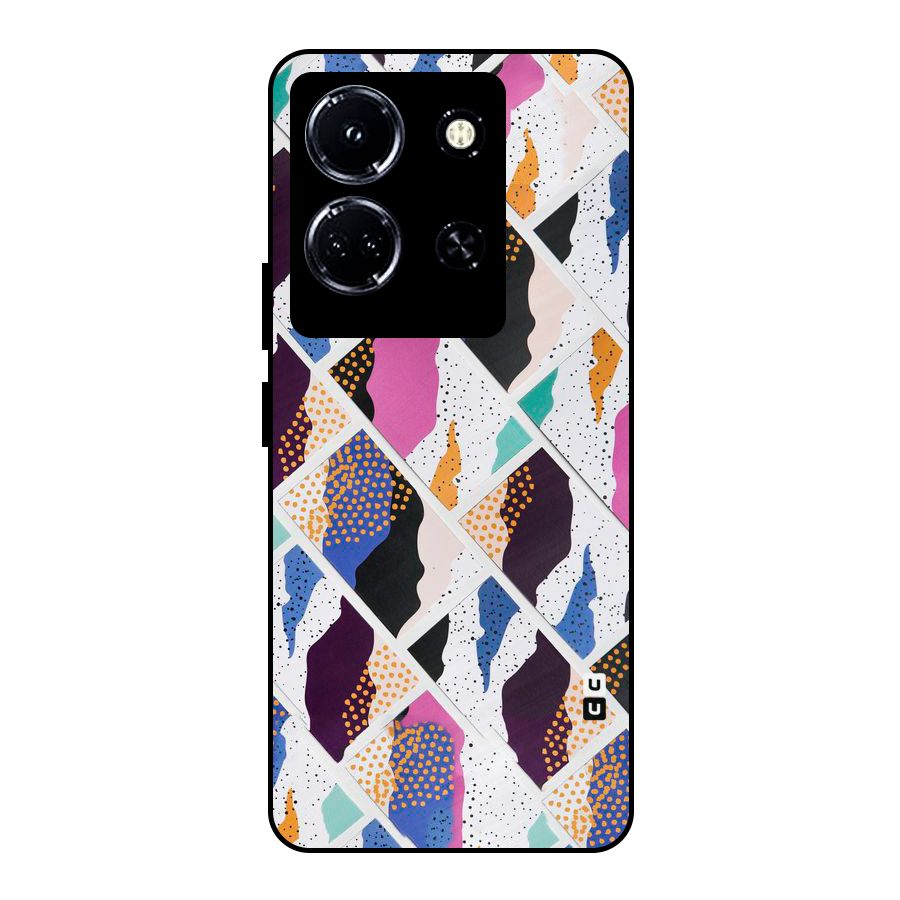 Abstract Polka Metal Back Case for Infinix Note 30 5G