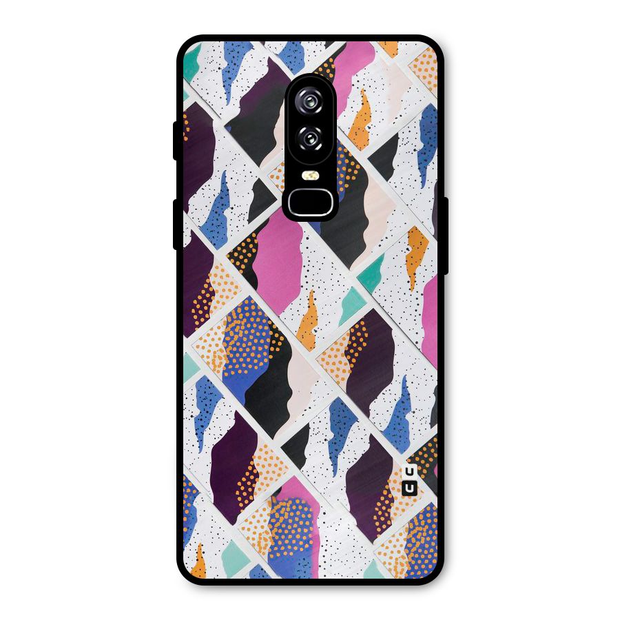 Abstract Polka Metal Back Case for OnePlus 6