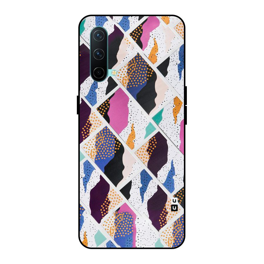 Abstract Polka Metal Back Case for OnePlus Nord CE 5G