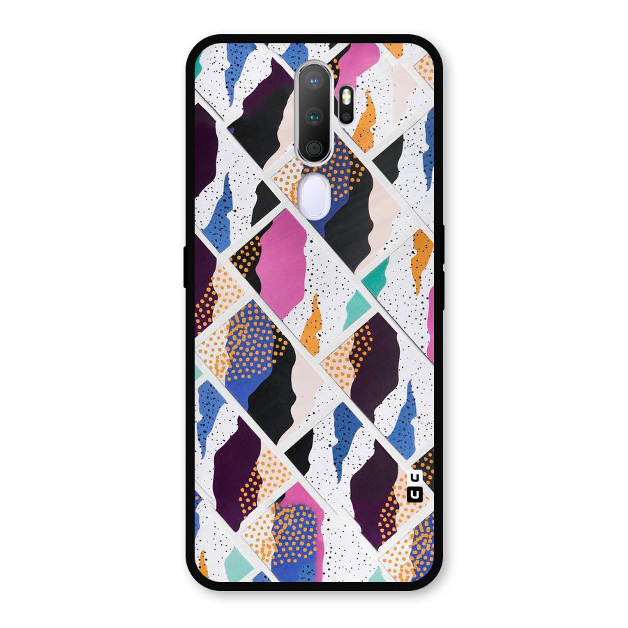 Abstract Polka Metal Back Case for Oppo A5 (2020)