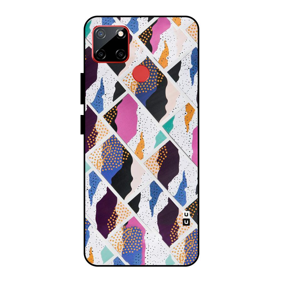 Abstract Polka Metal Back Case for Realme C12