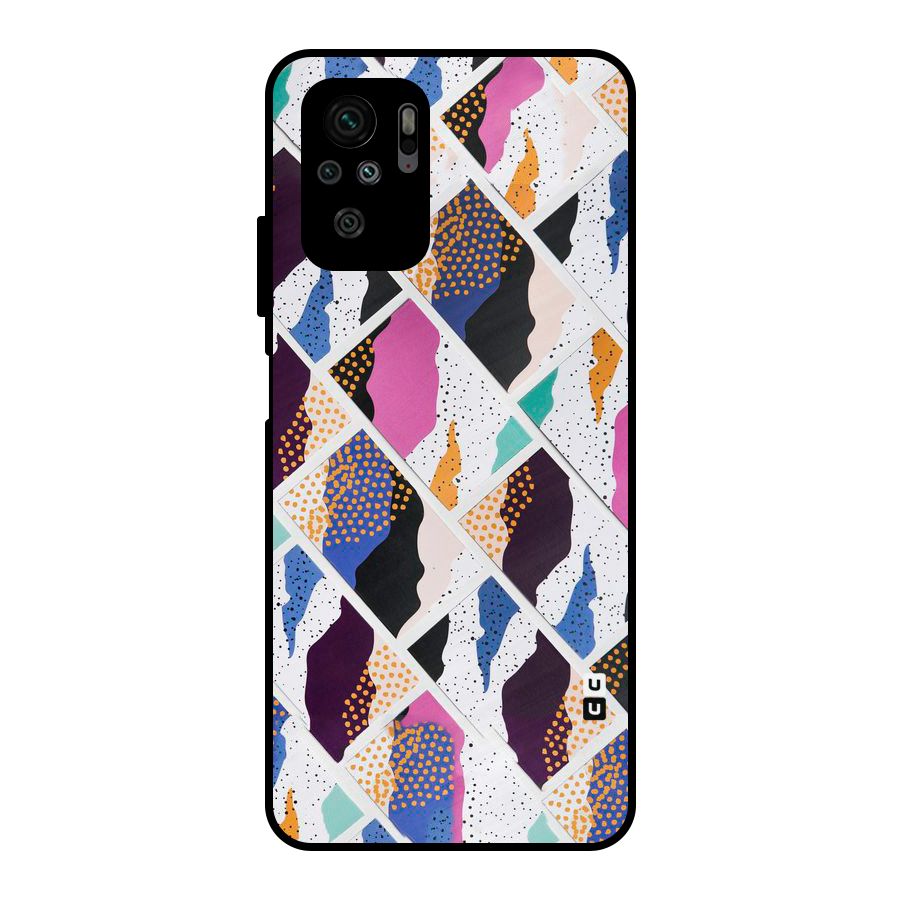 Abstract Polka Metal Back Case for Redmi Note 10S