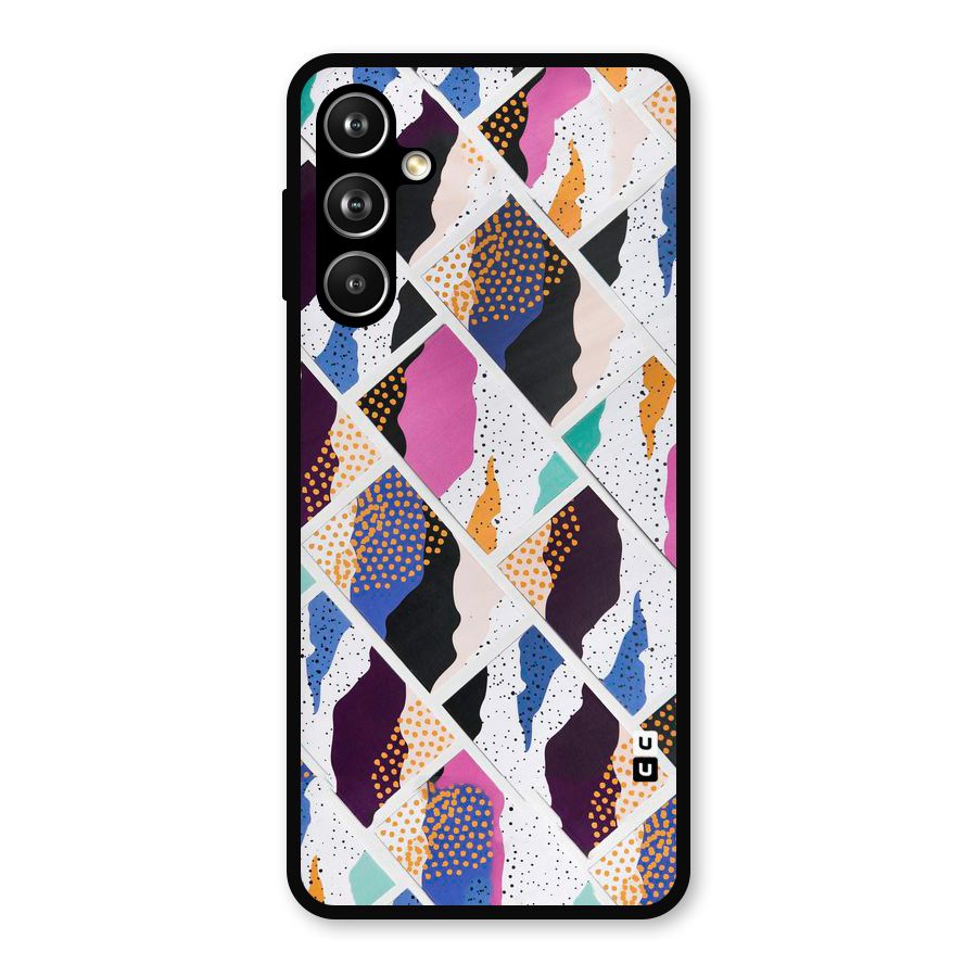 Abstract Polka Metal Back Case for Samsung Galaxy M54
