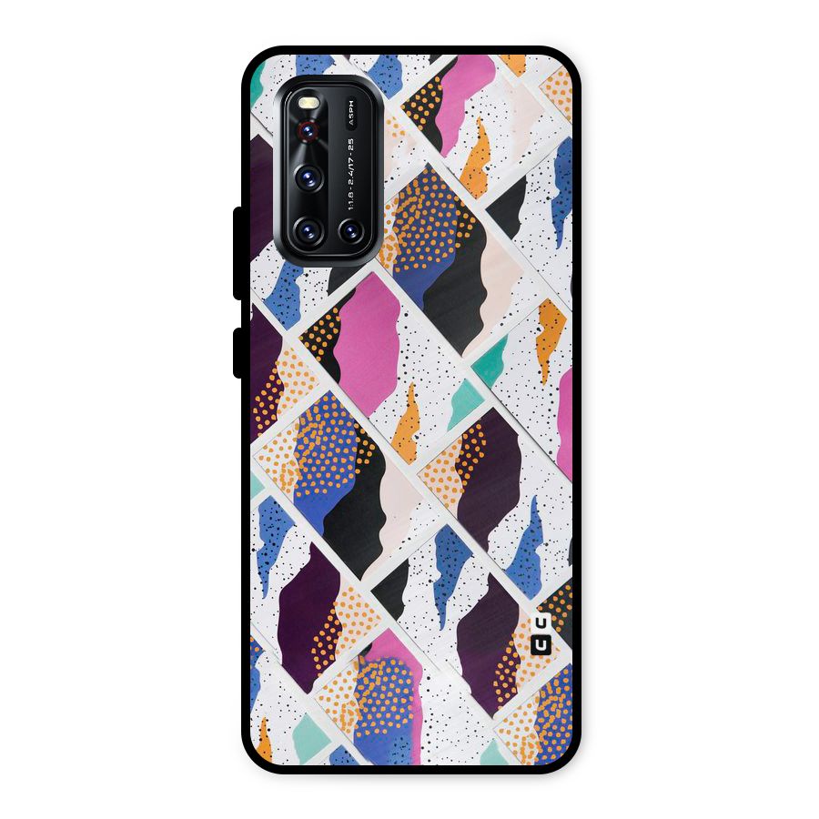 Abstract Polka Metal Back Case for Vivo V19