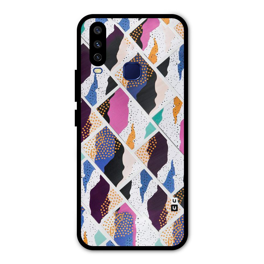 Abstract Polka Metal Back Case for Vivo Y15