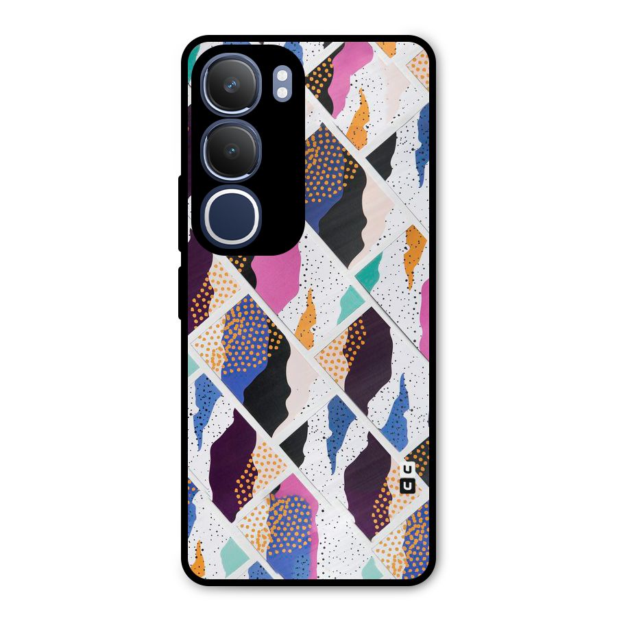 Abstract Polka Metal Back Case for Vivo Y29