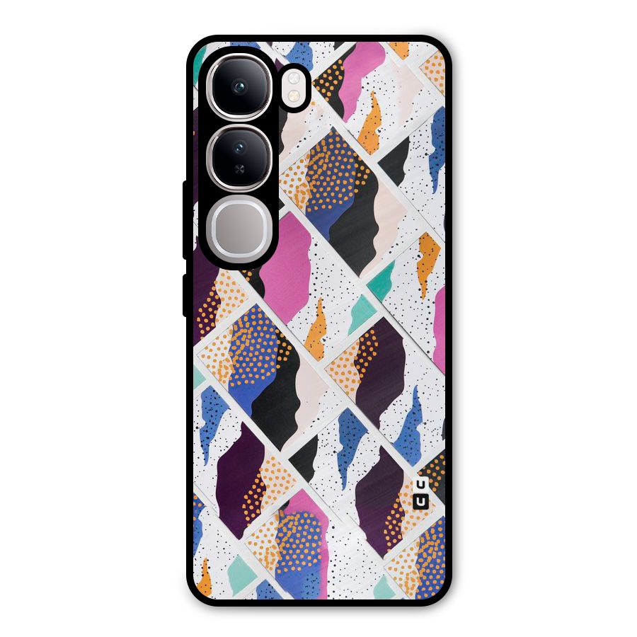 Abstract Polka Metal Back Case for Vivo Y300