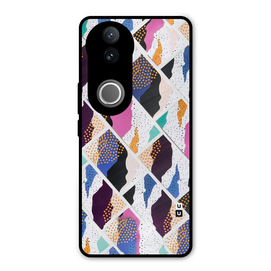 Abstract Polka Metal Back Case for iQOO Z10R