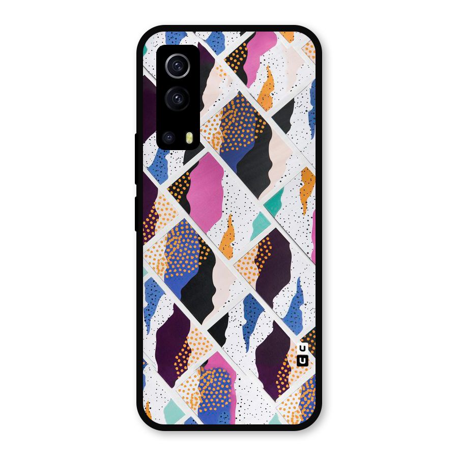 Abstract Polka Metal Back Case for iQOO Z3