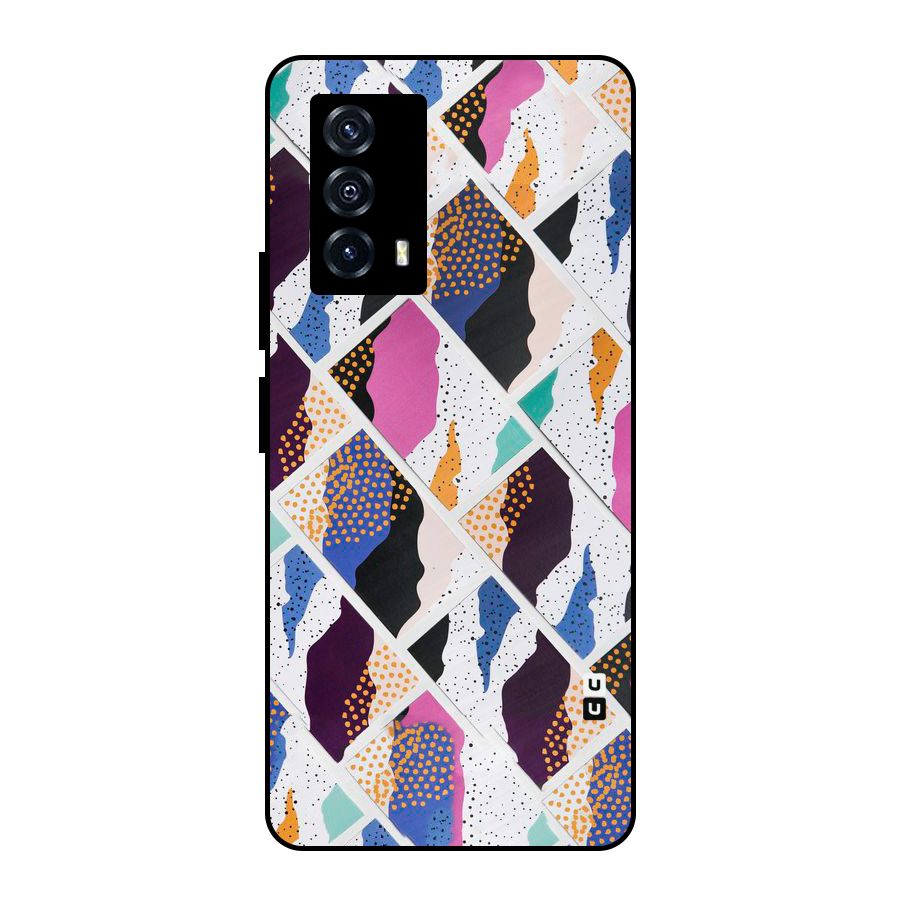 Abstract Polka Metal Back Case for iQOO Z5