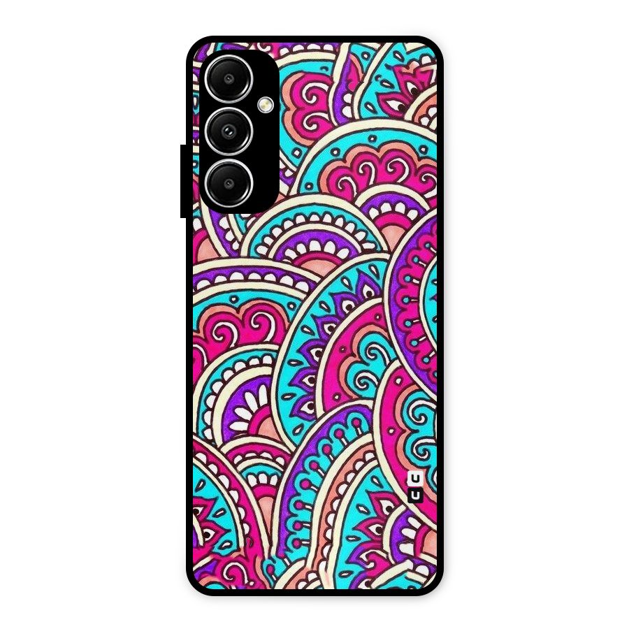 Abstract Rangoli Design Metal Back Case for Galaxy A05s