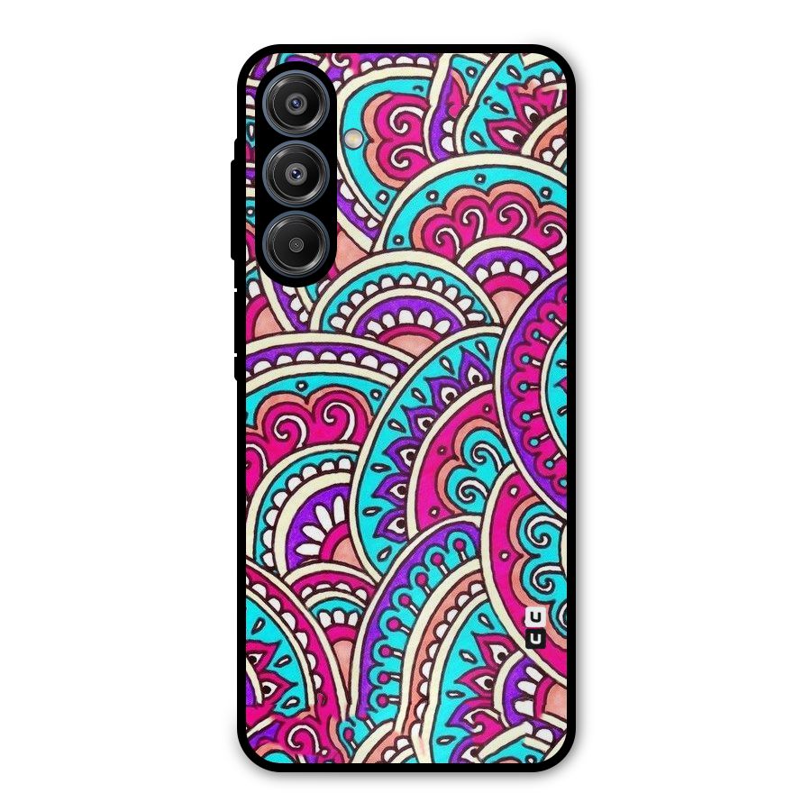 Abstract Rangoli Design Metal Back Case for Galaxy A16 5G