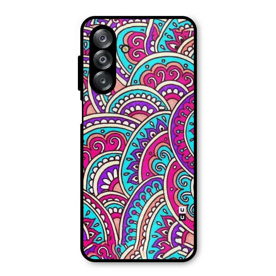 Abstract Rangoli Design Metal Back Case for Galaxy A26