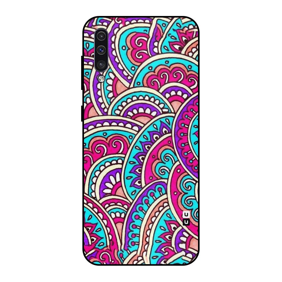 Abstract Rangoli Design Metal Back Case for Galaxy A30s
