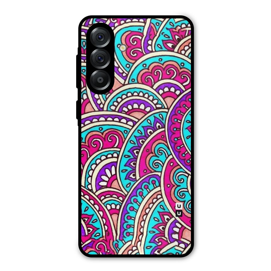Abstract Rangoli Design Metal Back Case for Galaxy A36